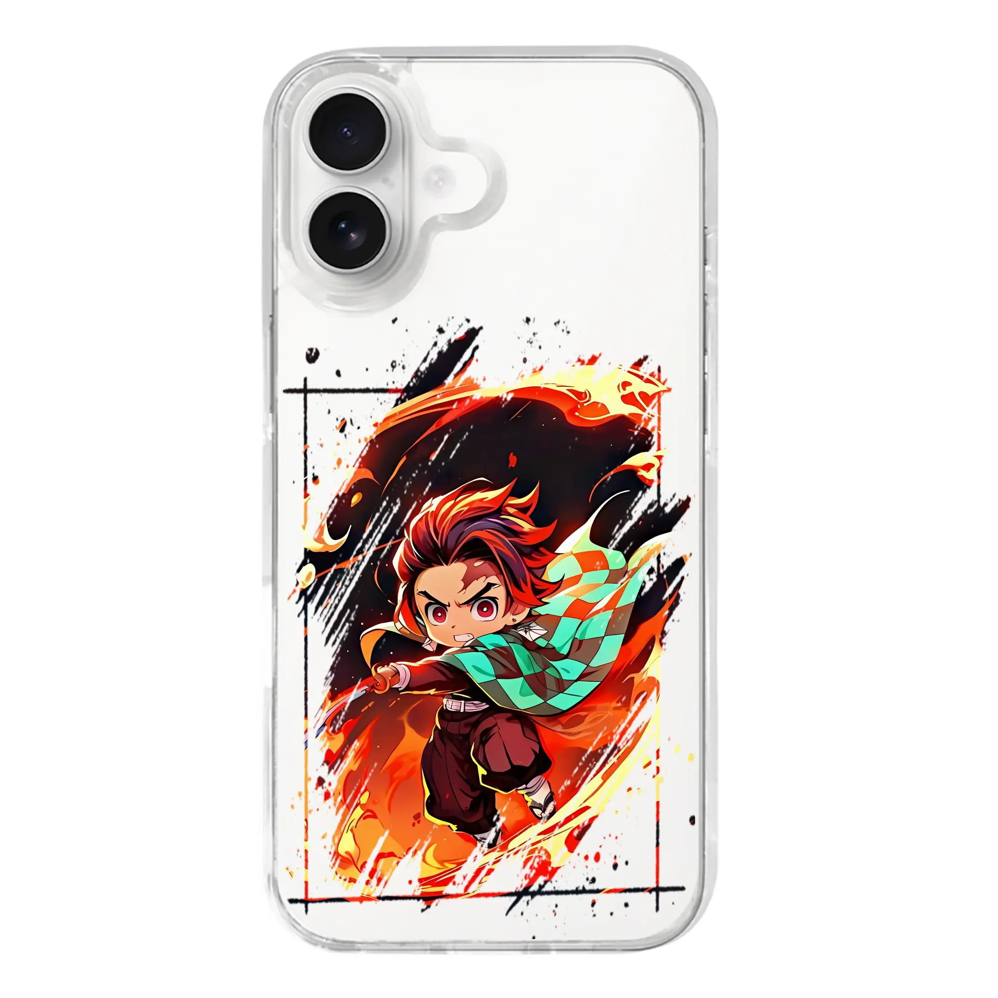 鬼滅の刃 グッズ,竈門 炭治郎 - iPhone 17シリーズ 透明スマホケース – 薄型・耐衝撃・精密フィット保護カバー